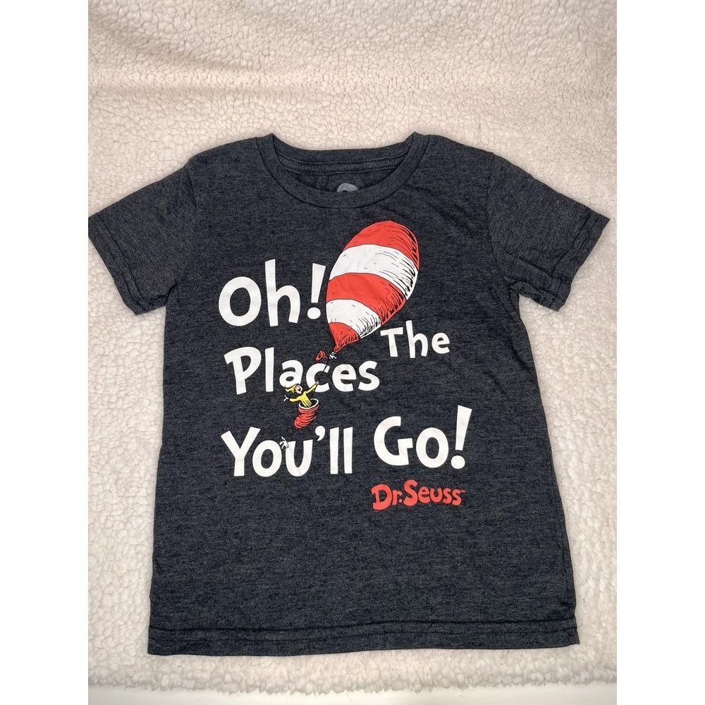 Dr. Seuss "Oh! The Places You'll Go!" Hot Air Balloons Shirt 5T